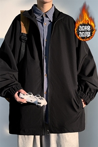 冬款港风大码加厚加棉宽松时尚潮牌百搭男夹克外套J6200J加棉-P60图片