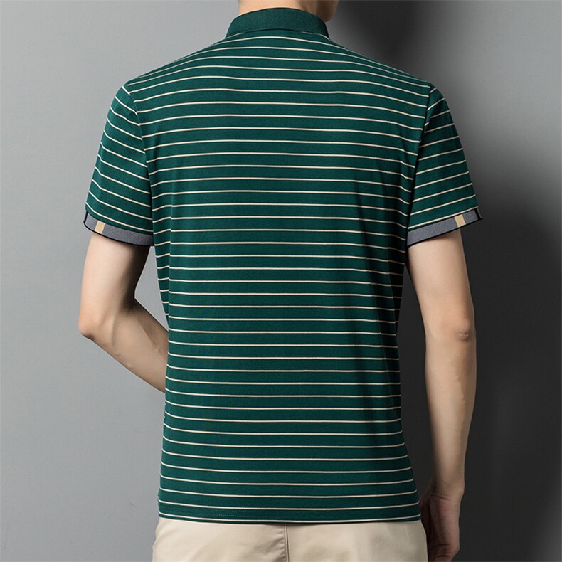 POLO衫男上衣半袖男衣服男士体恤衫休闲翻领爸爸短袖男SW507-P65,男装Polo衫,星座1105-3