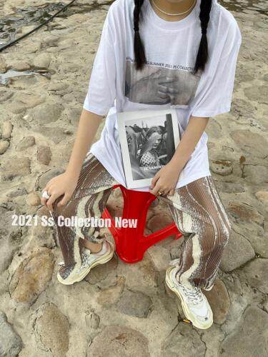 春棉Ｔ多个图案，女装，G