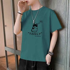 夏季新款现货潮流男士印花圆领短袖T恤打底衫1210-2-DT183-P10，男装T恤，星座1816-2（原1210–2）