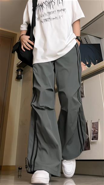 百搭速干冲锋裤降落伞兵裤休闲裤男高街长裤子G6630/P45控68,男装休闲裤,电商D202