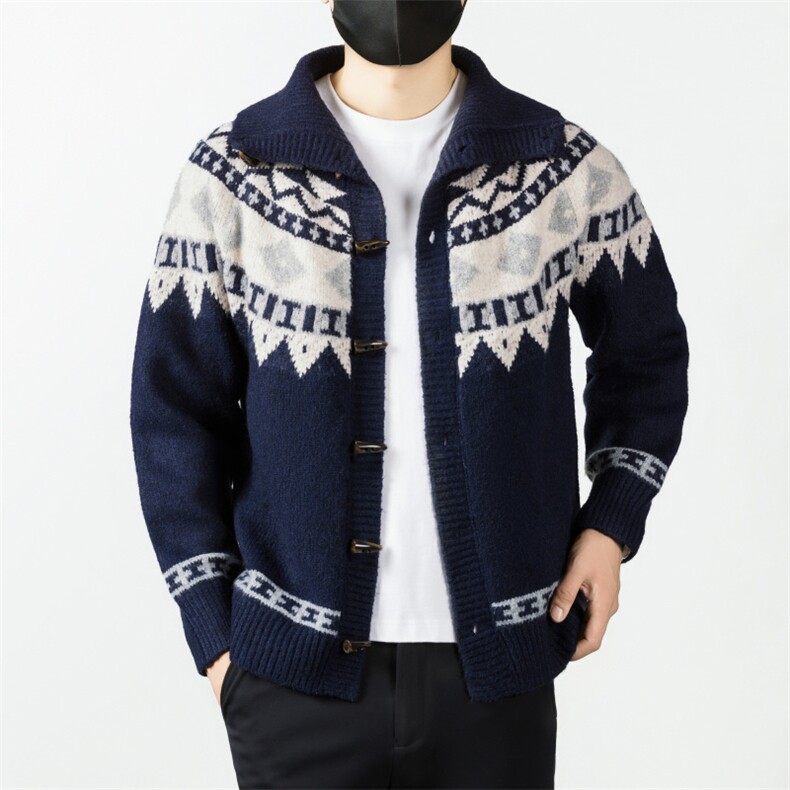 现货高品质抖音直播高领针织衫毛衣开衫外套310A-2MYY5013P98,男装针织衫/毛衣,星座310A-2
