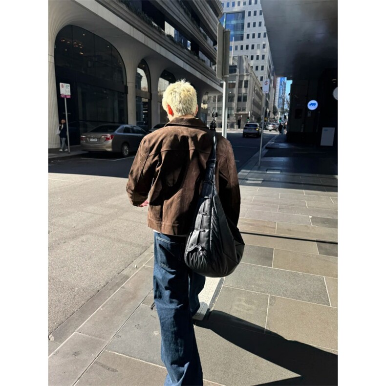 网图短款麂皮绒夹克秋季时尚外套1209-1-JK27-P78,男装夹克,星座1209-1