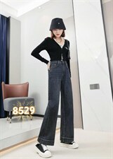 8529款牛仔阔腿裤，其它，贝若依·歆萌