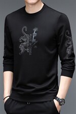 2023新款卫衣男士上衣针织衫长袖T恤P49，男装针织衫/毛衣，电商D223-1