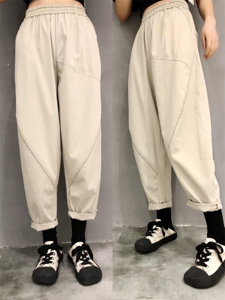 裤子，松紧腰 聚酯纤维，抗皱耐磨，其它，with E Q