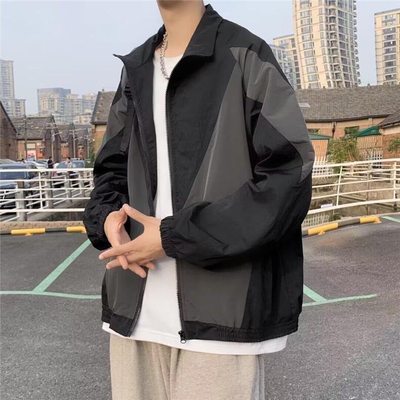 日系复古翻领夹克男士秋季青少年秋冬常规款流行标准 JC99图片