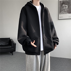 3XL-S基础百搭拉链开衫卫衣男休闲外套小心机WY45-P58400g，女装短外套，电商D206-1