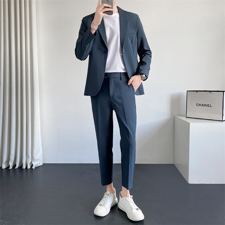 TW89-P1102025秋季男士纯色西服西裤两件套装礼服,男装西服,星座507A（原星座306B-2）