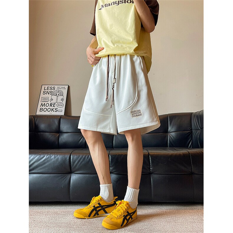 8XL-M抖音品质特大码ins潮流亮色休闲短裤印花五分裤DK1521P35,男装休闲裤,电商D206-1