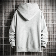 KS21257-P38连帽开衫卫衣男运动外套大码班服网格，男装卫衣，电商A040A