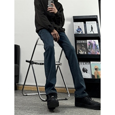 cleanfit弹力纯色修身直筒牛仔裤修身窄版直筒裤显瘦加绒65，男装牛仔裤，星座310A-4