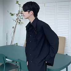【现货】DC171-批48新款男装高级感日系复古衬衣设计长袖男士衬衫，男装衬衫，星座603-2