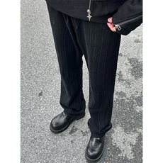 B221美式ins高街暗黑小众喷墨休闲直筒牛仔裤LK23040-P60控78，男装牛仔裤，电商B221