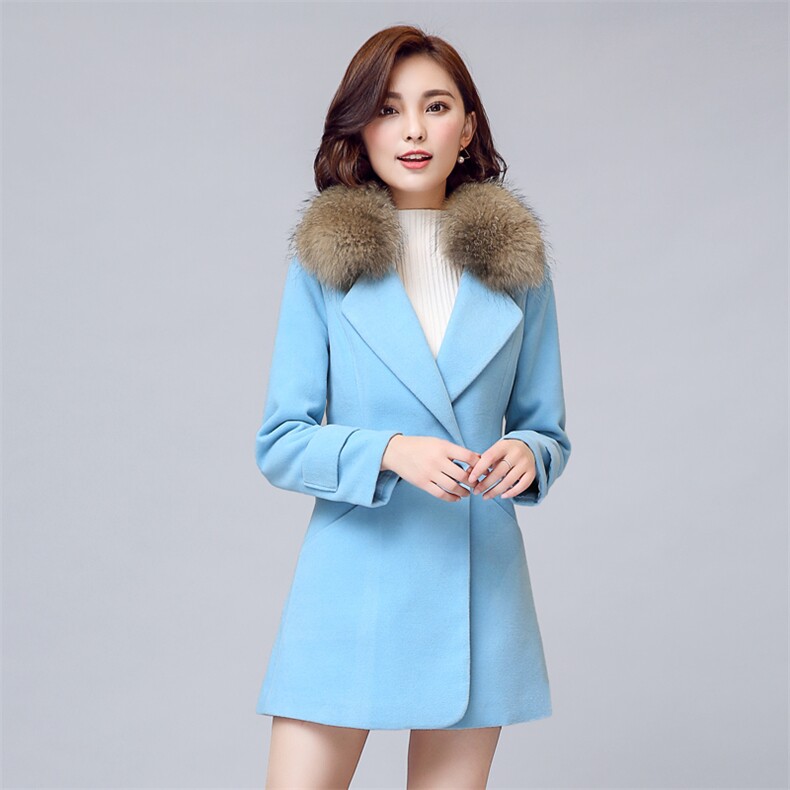 2020年冬季毛呢外套长袖长款韩版百搭气质休闲修身时尚潮流,女装毛呢外套,众宇琦