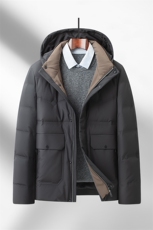 V3686钱塘2020-3连帽时尚冬季厚款休闲中年男90鹅绒羽绒服P210，男装羽绒服，钱塘207-3