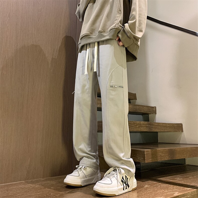 港风秋冬酷丝棉美式高街宽松休闲长裤男K23316-P40,男装休闲裤,星座717