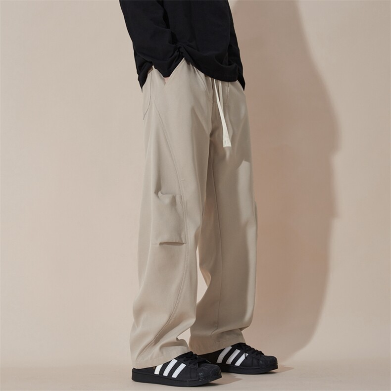 日系宽松阔腿裤美式街头弯刀裤休闲裤xz405-K2005-p5069.9,男装休闲裤,星座405