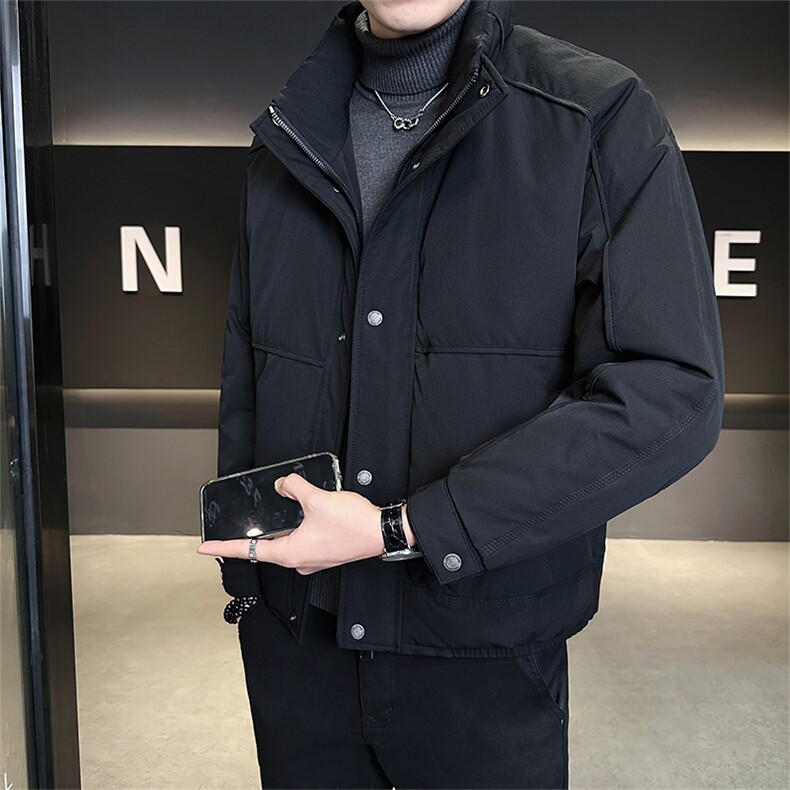 新标90绒 店主风冬季男士休闲立领羽绒服短款保暖外套9108-P265图片