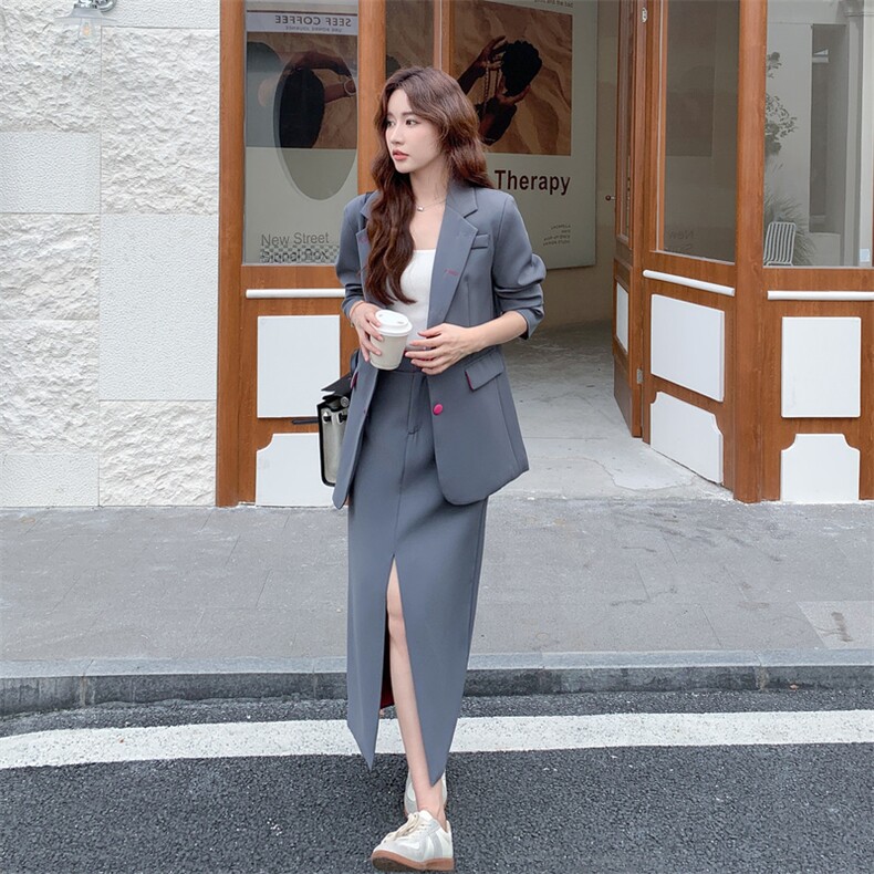 商超品质高端西服套装5580-P215-K348,女装西装,2C275