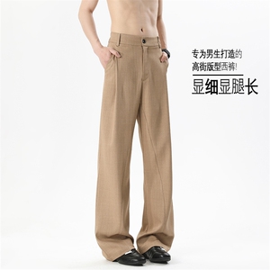 2026 春季新款 无影墙美式微喇拼接西裤M-5XL HK26051-特P30图片