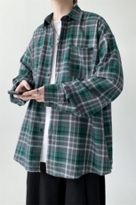 春款长袖衬衫格子衬衣男KD614-P50，男装衬衫，电商D312-1