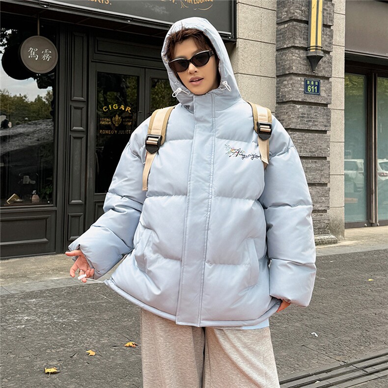 连帽棉衣棉服2025新款拼接格子棉袄面包服中性款男女外套1663-P59,男装棉衣,星座207