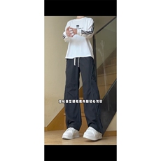 有数据视频秋季美式户外长裤男冲锋裤D309B-K77-P60，男装休闲裤，电商D309B