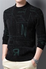 BJY08173冬季新款男士圆领加厚毛衣针织打底衫男装保暖P78，男装针织衫/毛衣，电商B360