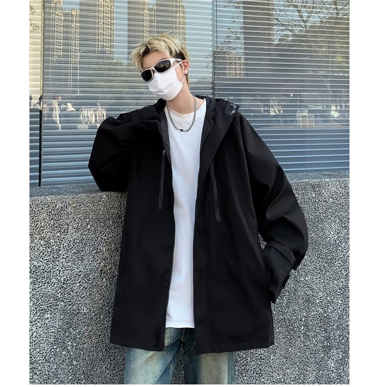 冲锋衣三合一日系机能风连帽男春季潮牌潮流高街休闲C428-P62,男装夹克,星座1109-3