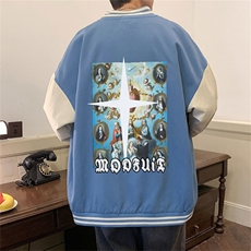 电商DSA028-JKC21P503P50新款印花棒球服外套港风休闲夹克，男装夹克，电商A028