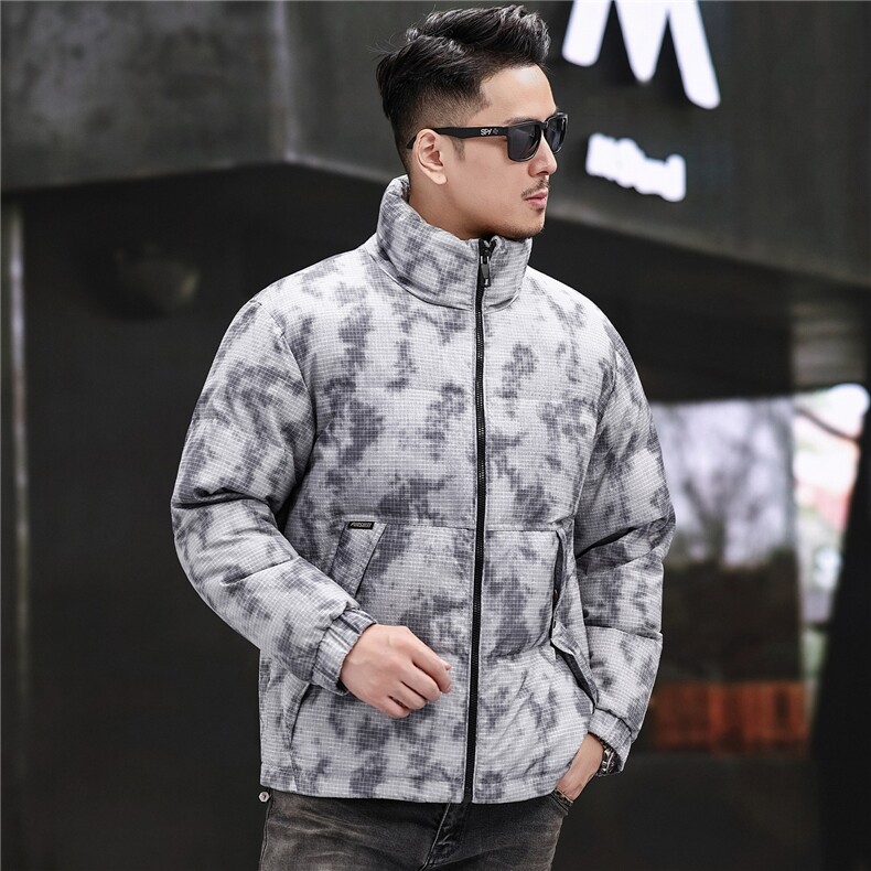 2025新款冬季短款85绒子白鸭绒羽绒服外套中年男装加厚羽绒服夹克,男装夹克,钱塘723