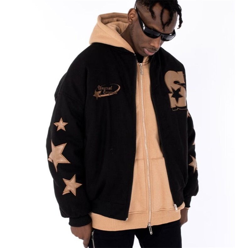 1506/QA20/P34美式复古刺绣棒球服，女装职业装，星座1506