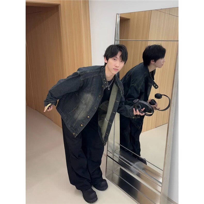1506-1/J26171高品质/P69日系复古做旧水洗潮流牛仔夹克男士港风,男装夹克,星座1506-1