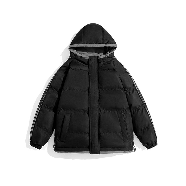 港风冬季新款连帽棉服中性情侣风潮牌百搭外套M666-P85大码+5,男装棉衣,星座217-4