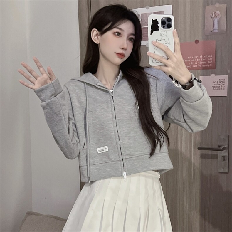 高腰短款潮牌卫衣设计感上衣秋冬韩版宽松情侣开衫卫衣E570-P40,男装卫衣,星座911-2(原星座613-2）