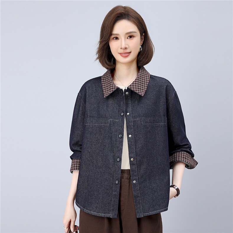 2025年秋季新款休闲牛仔外套，女装牛仔外套，悦见她