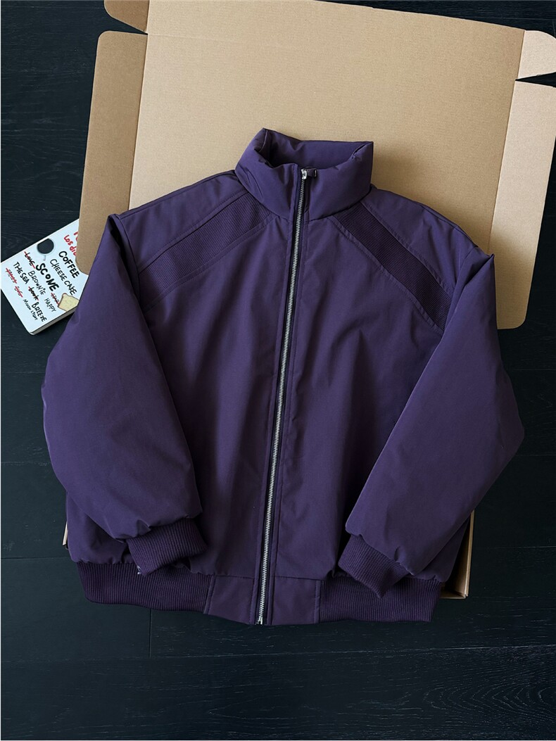 图潮牌美式解构立领棒球服棉衣男秋冬中性风保暖棉服特P68,男装棉衣,电商C306-1