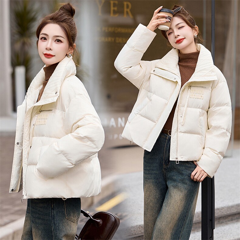 2025新款现货针织领羽绒服图片