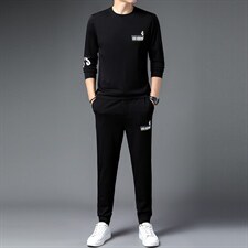 CAG103钱塘2020-2春秋薄款休闲时尚中青年男士套装主推款P97，男装休闲套装，钱塘207-2