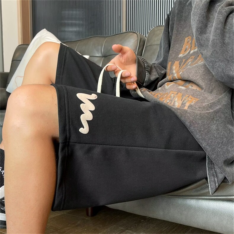 短裤男潮牌夏季运动休闲美式街头潮流嘻哈外穿情侣五分裤HX55-P25图片