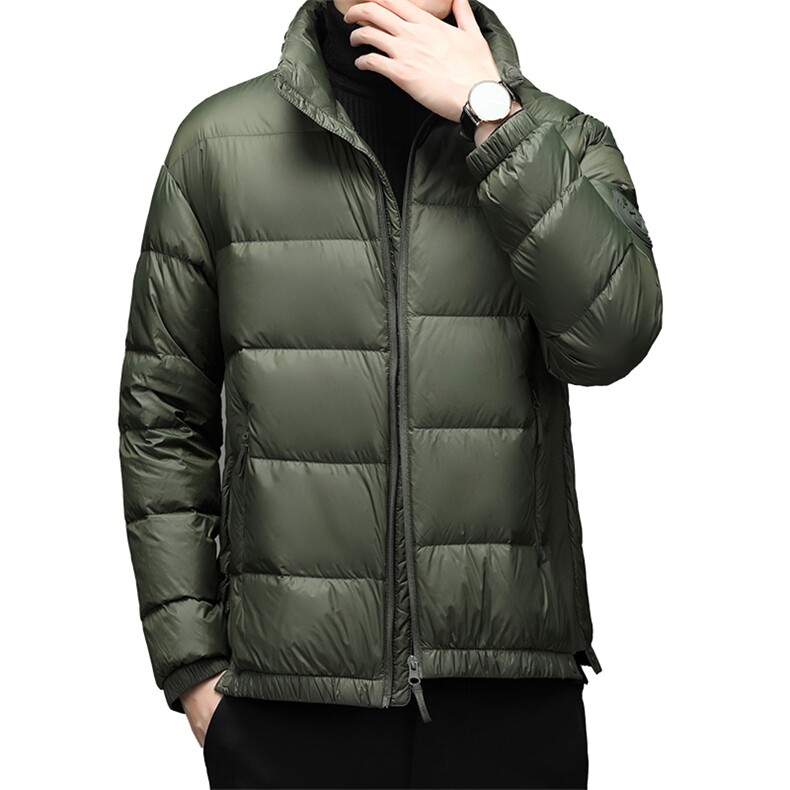 2023冬季新款中年男休闲羽绒服男短款保暖羽绒服外套YL6048-225,男装羽绒服,电商B212（原钱塘6029）