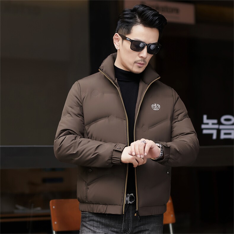 ZMS-M8830新款冬季男士鸭绒羽绒服立领保暖外套修身大衣图片