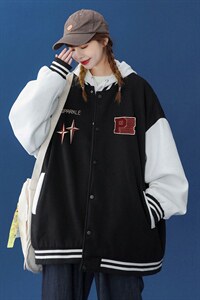 中性风 2026秋季新款港风设计感印花棒球服夹克 G97-- p65--控88图片