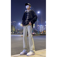 2024春款修身微喇复古弹力牛仔裤715-6-BK01P50，男装牛仔裤，星座715-6