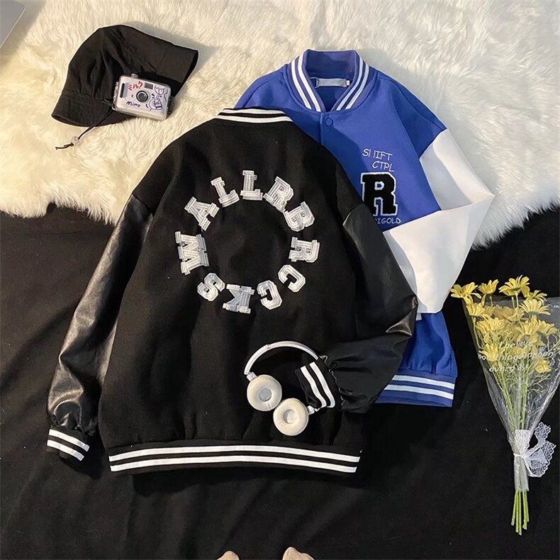 潮流夹克潮男春季棒球服X81P63图片