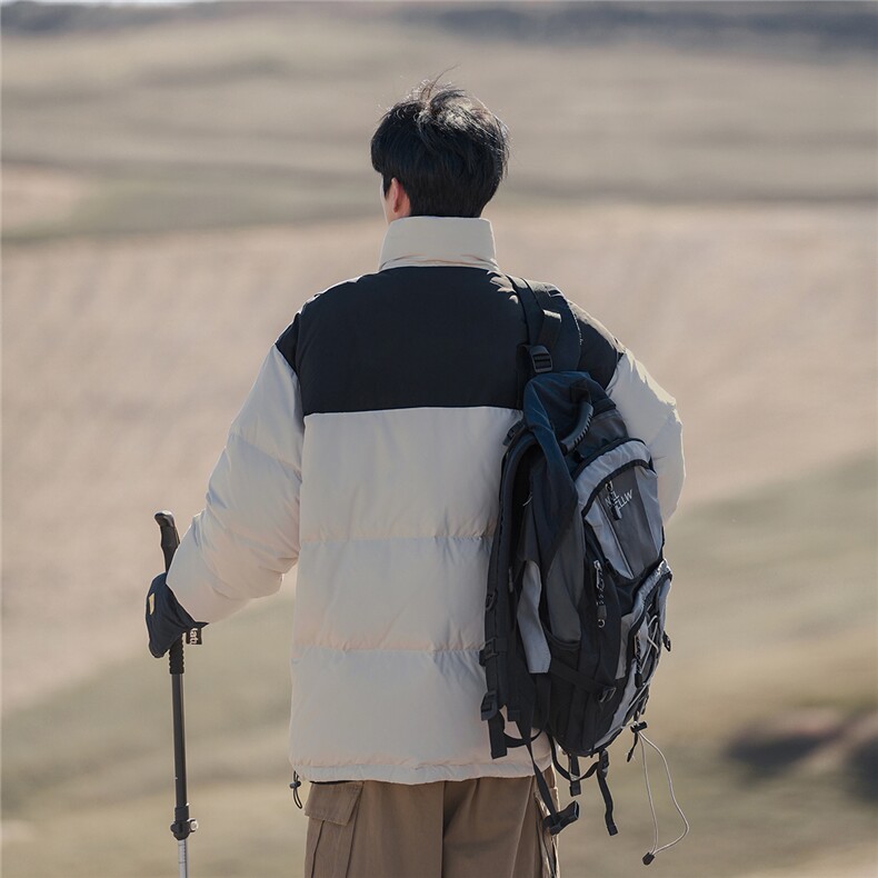 新疆山系冬款时尚字母印花休闲立领棉服A247-MY1252特批85控138,男装棉衣,电商A247