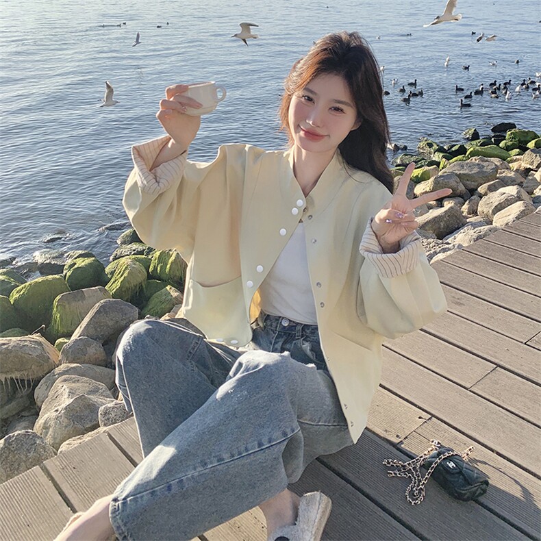 新款现货主推立领小外套2519-P135-K198,女装短外套,2C129