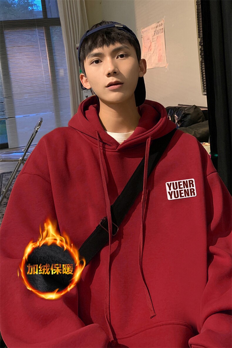 抖音供货、复合重磅加绒现货连帽卫衣宽松D223A-JR-WY2365-特P40,男装卫衣,电商019-1