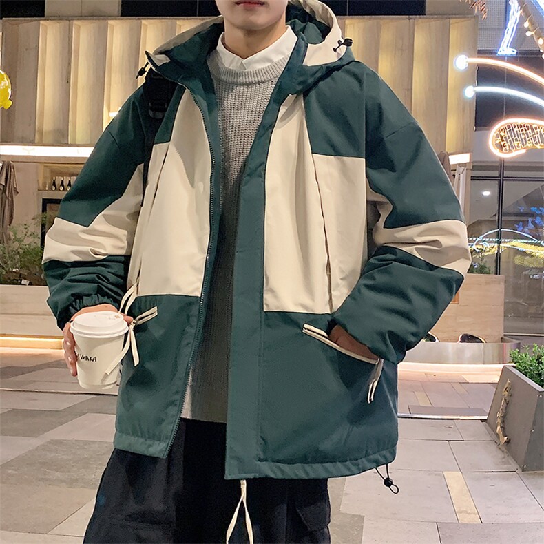 港风棉衣男宽松防风防水加厚冲锋衣棉衣外套MY8818-P98,男装棉衣,星座1204-3